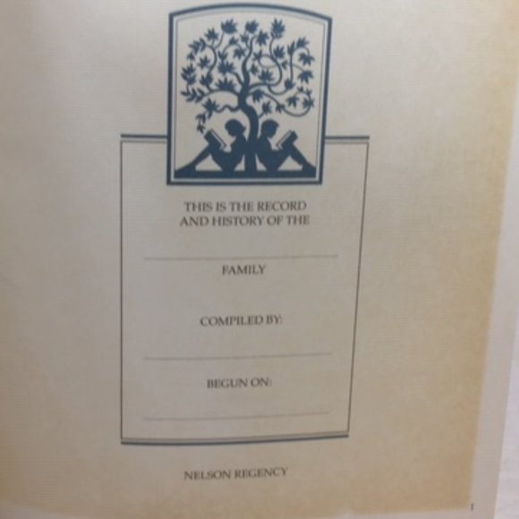 VTG 1990 Our Family-A Historical Journal, Journal about Ancestry Hardcover - Picture 6 of 12